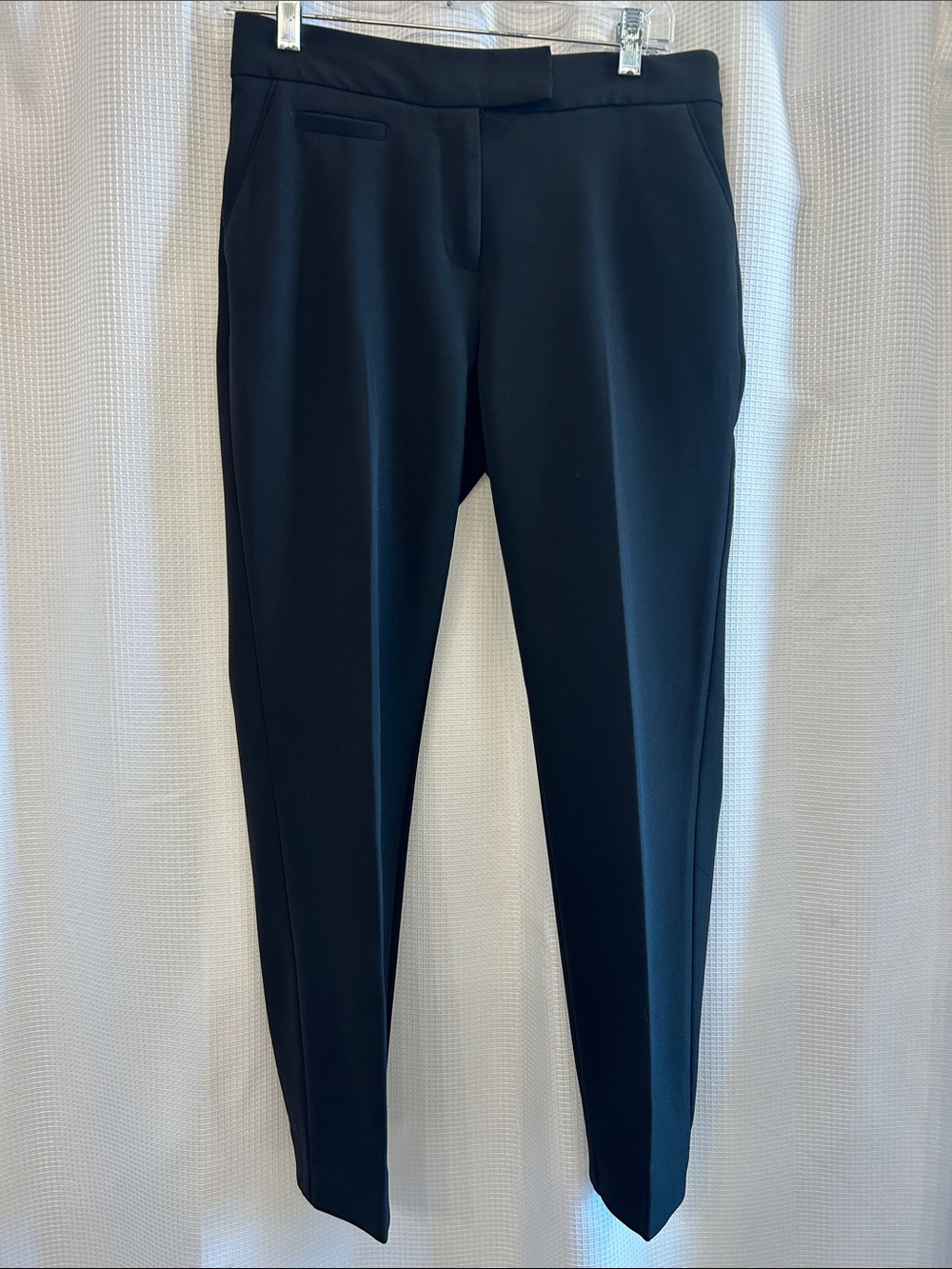 Investments Petite Black Straight-Leg Tailored Pants, 6P, Regular EUC